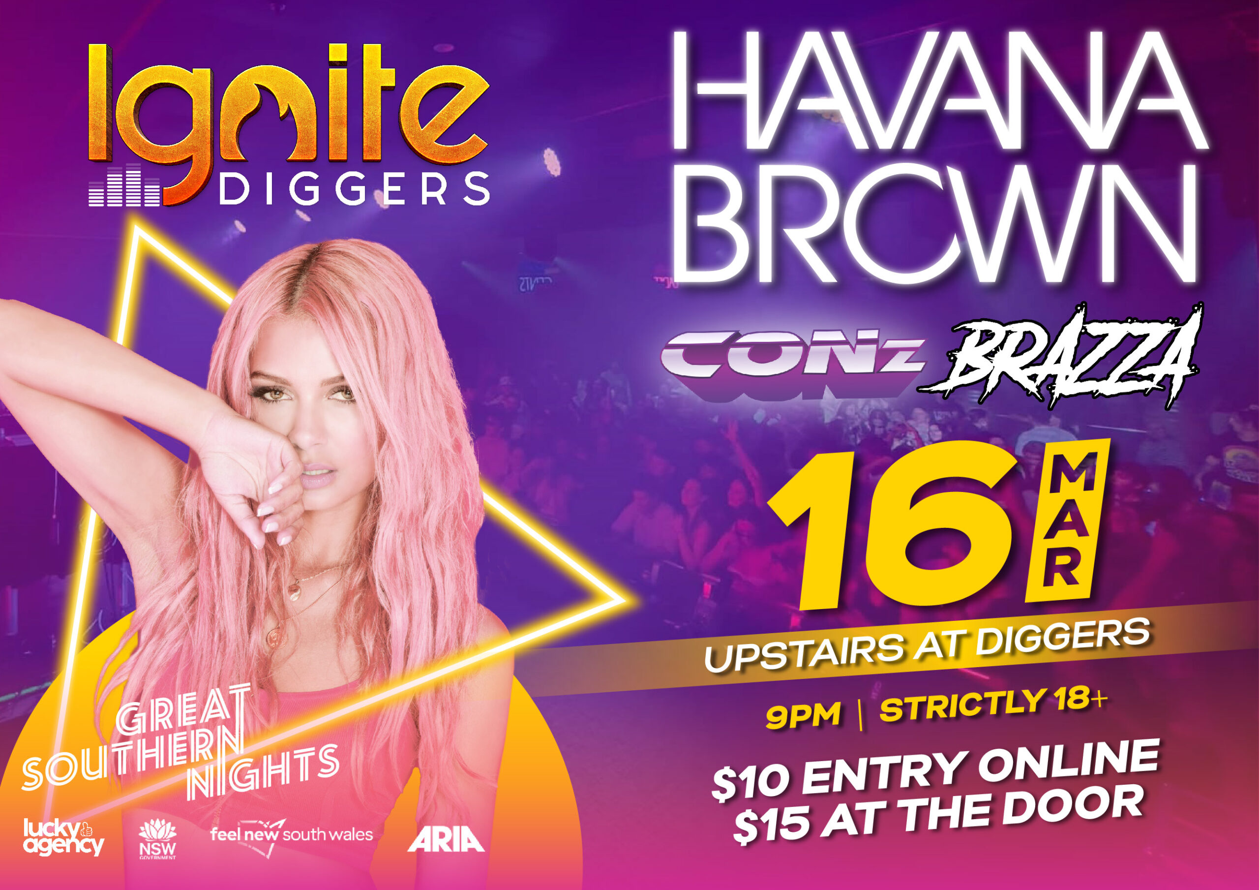 IGNITE: featuring DJ Havana Brown - Wests Tamworth