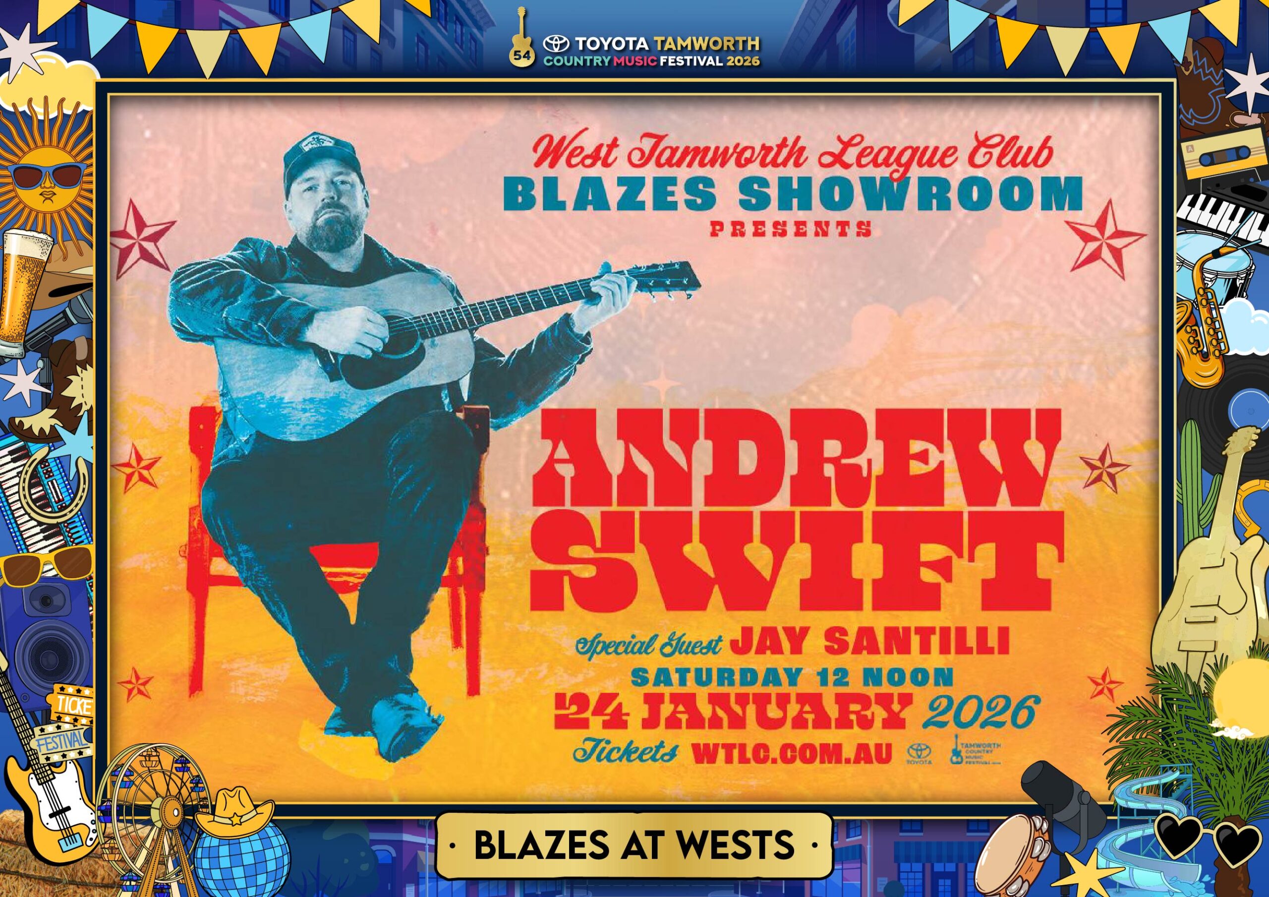 Andrew Swift Tamworth Festival Poster