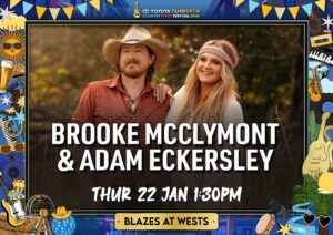Brooke McClymont and Adam Eckersley Tamworth Festival Poster