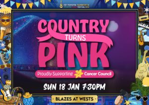 Country Turns Pink Tamworth Festival Poster