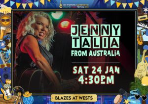 Jenny Talia from Australia Tamworth Festival Poster