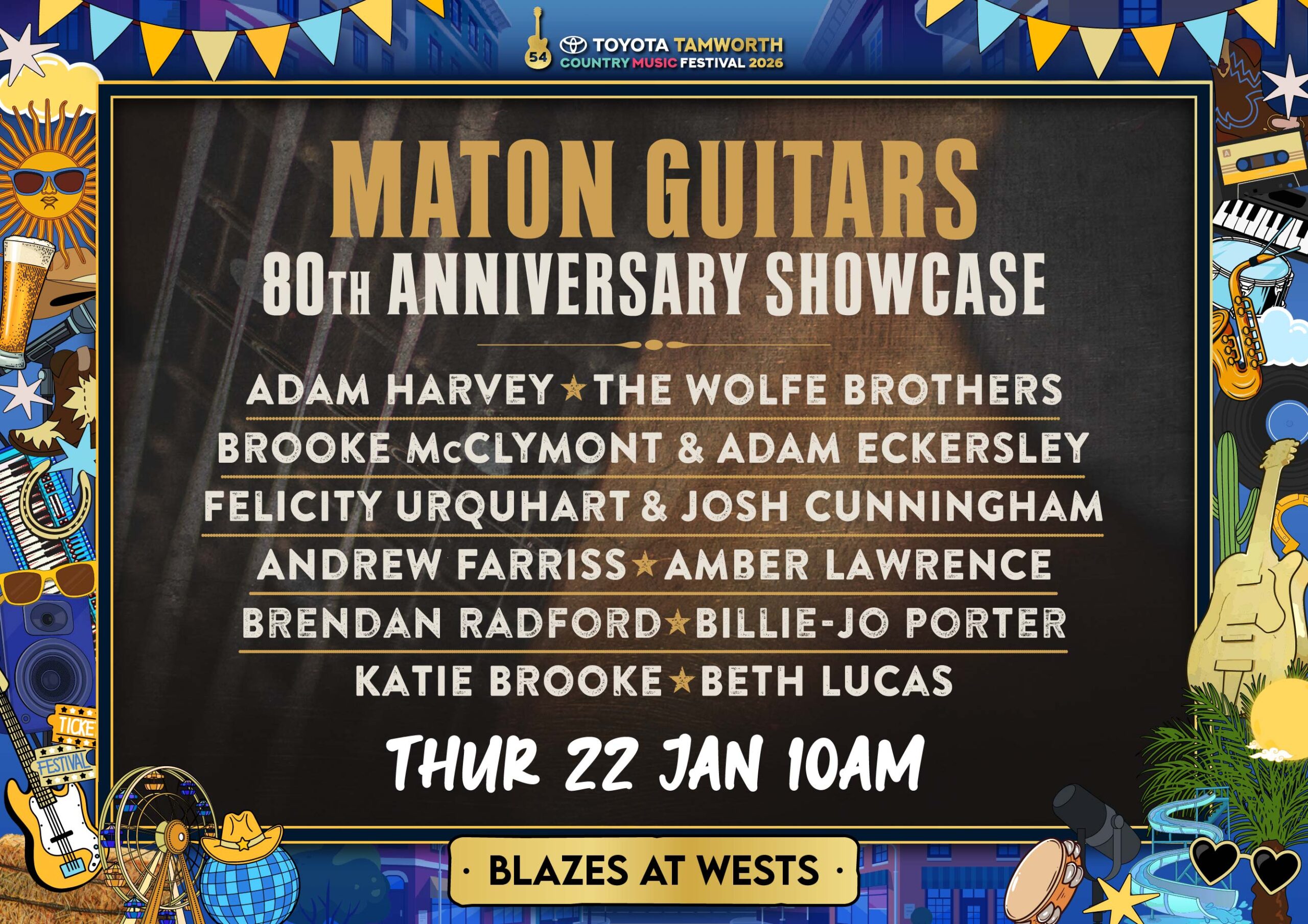 Maton Guitars 80th Anniversary Showcase