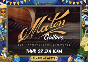 Maton Guitars Showcase Tamworth Festival Poster