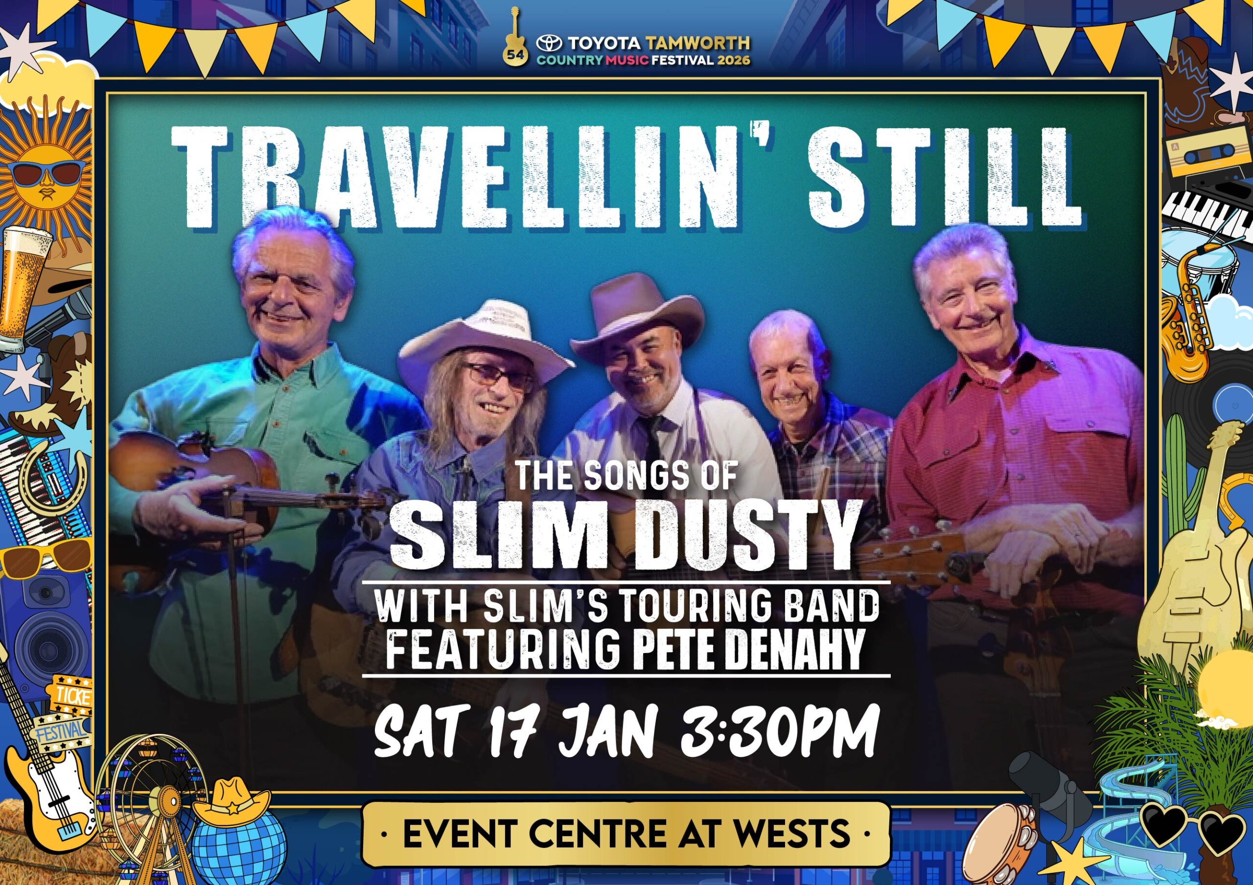 Travellin' Still Tamworth Festival Poster