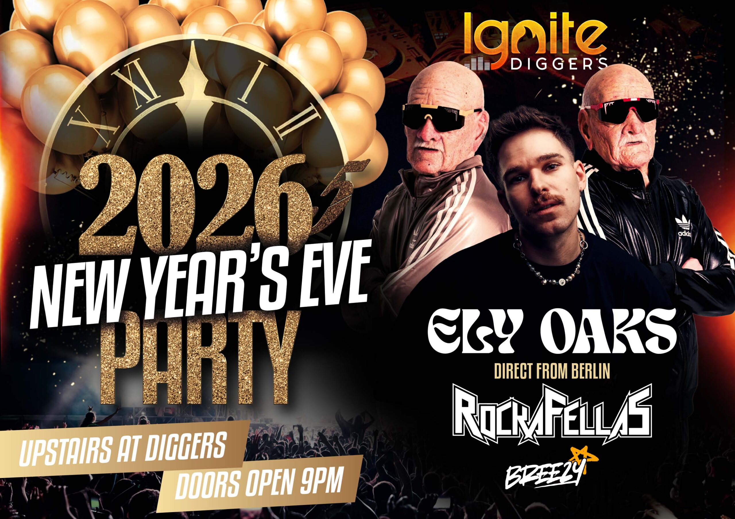 IGNITE: New Year’s Eve ft. Ely Oaks & Rockafellas