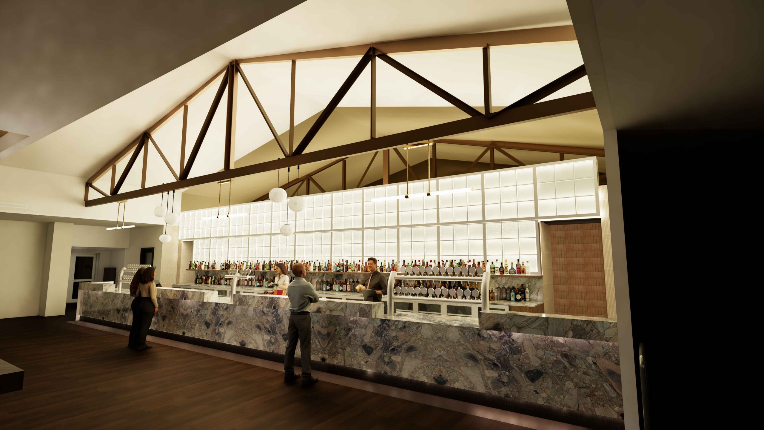 The new 11 metre bar