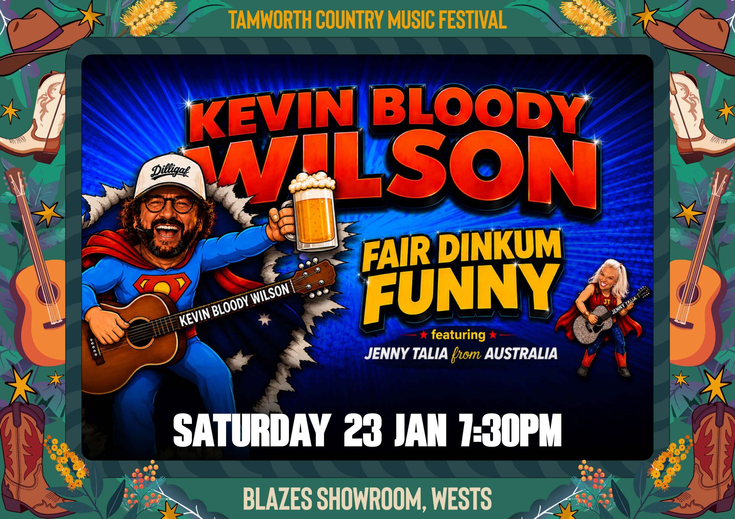 Kevin Bloody Wilson & Jenny Talia from Australia